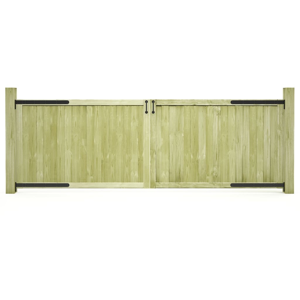 Gartentore 2 Stk. 300 x 100 cm Imprägniertes Kiefernholz Gartentore 2 Stk. 300 x 100 cm Imprägniertes Kiefernholz