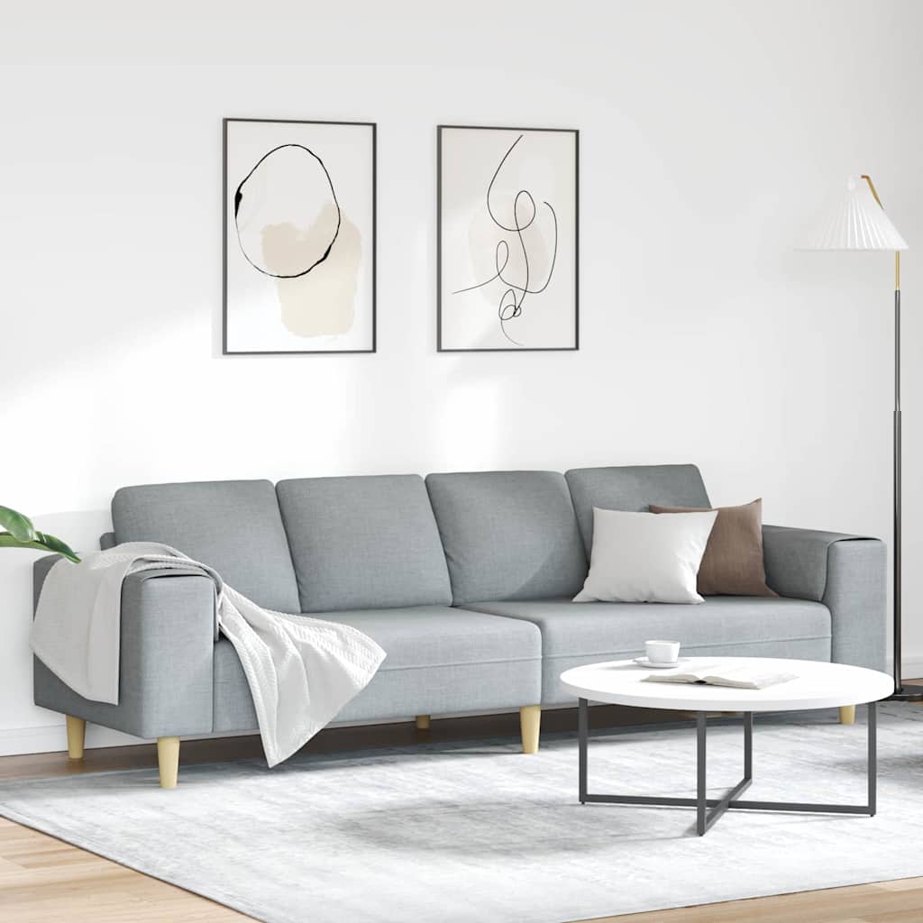 Sofa Set Hellgrau Stoff Sofa Set Hellgrau Stoff