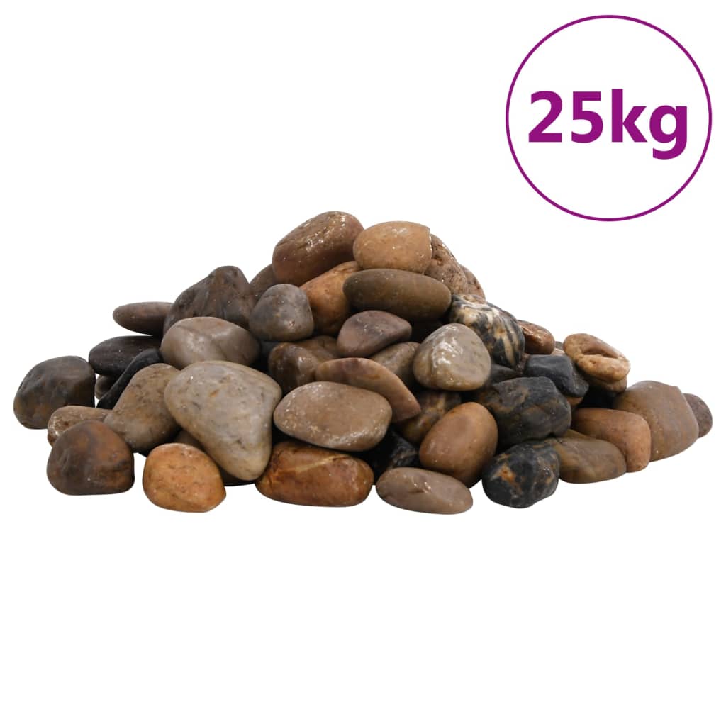 Polierte Kiesel 25 kg Mehrfarbig 2-5 cm Polierte Kiesel 25 kg Mehrfarbig 2-5 cm