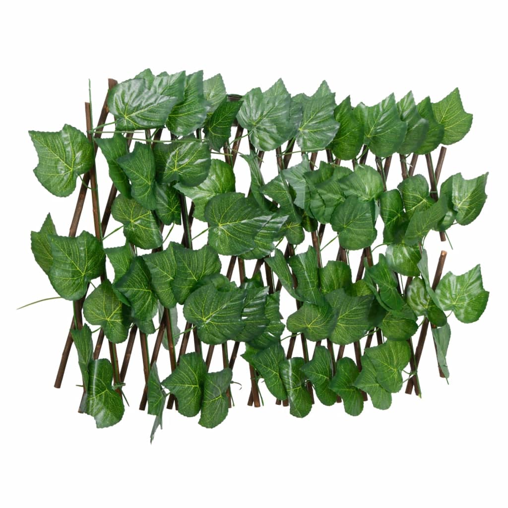 Rankgitter mit Künstlichem Weinlaub Erweiterbar Grün 180x20 cm Rankgitter mit Künstlichem Weinlaub Erweiterbar Grün 180x20 cm