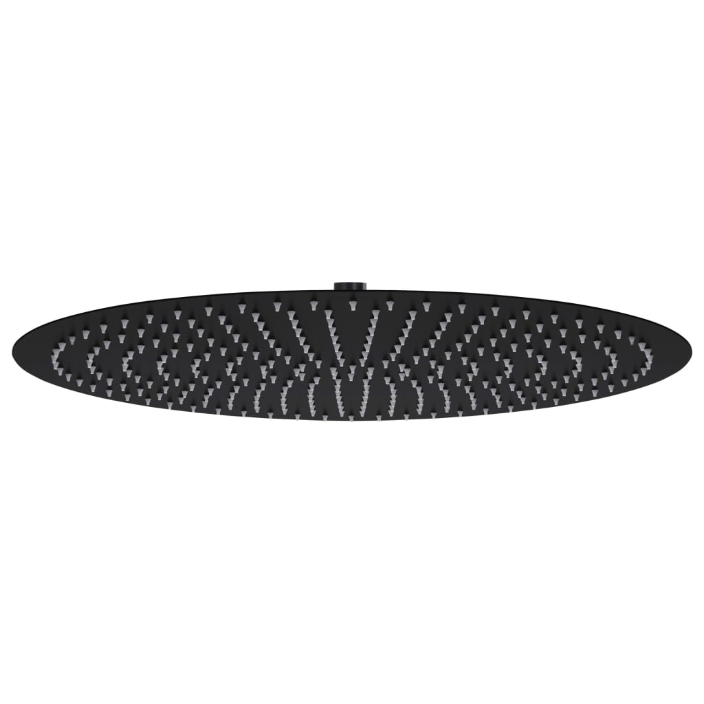 Regenbrause Edelstahl 50 cm Rund Schwarz Regenbrause Edelstahl 50 cm Rund Schwarz