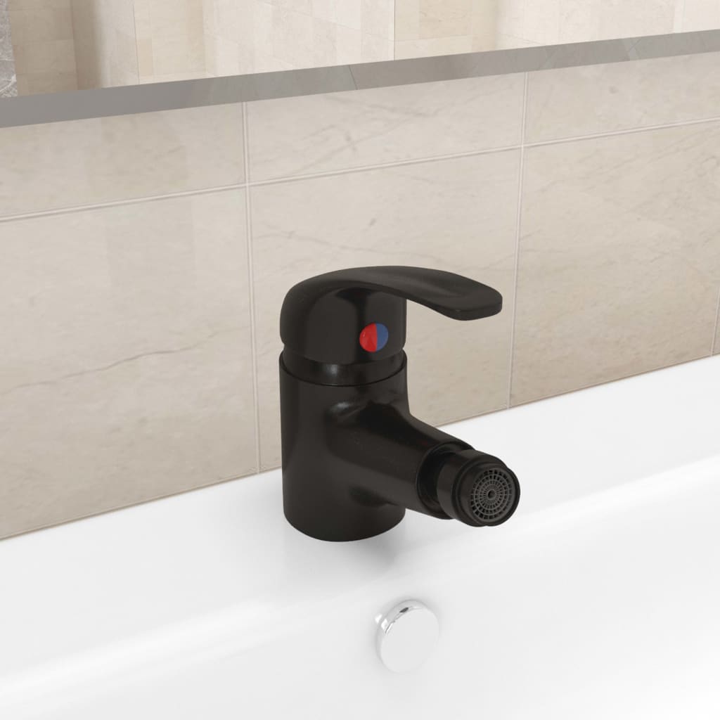 Badezimmer Bidet Mischbatterie Schwarz 13x12 cm Badezimmer Bidet Mischbatterie Schwarz 13x12 cm