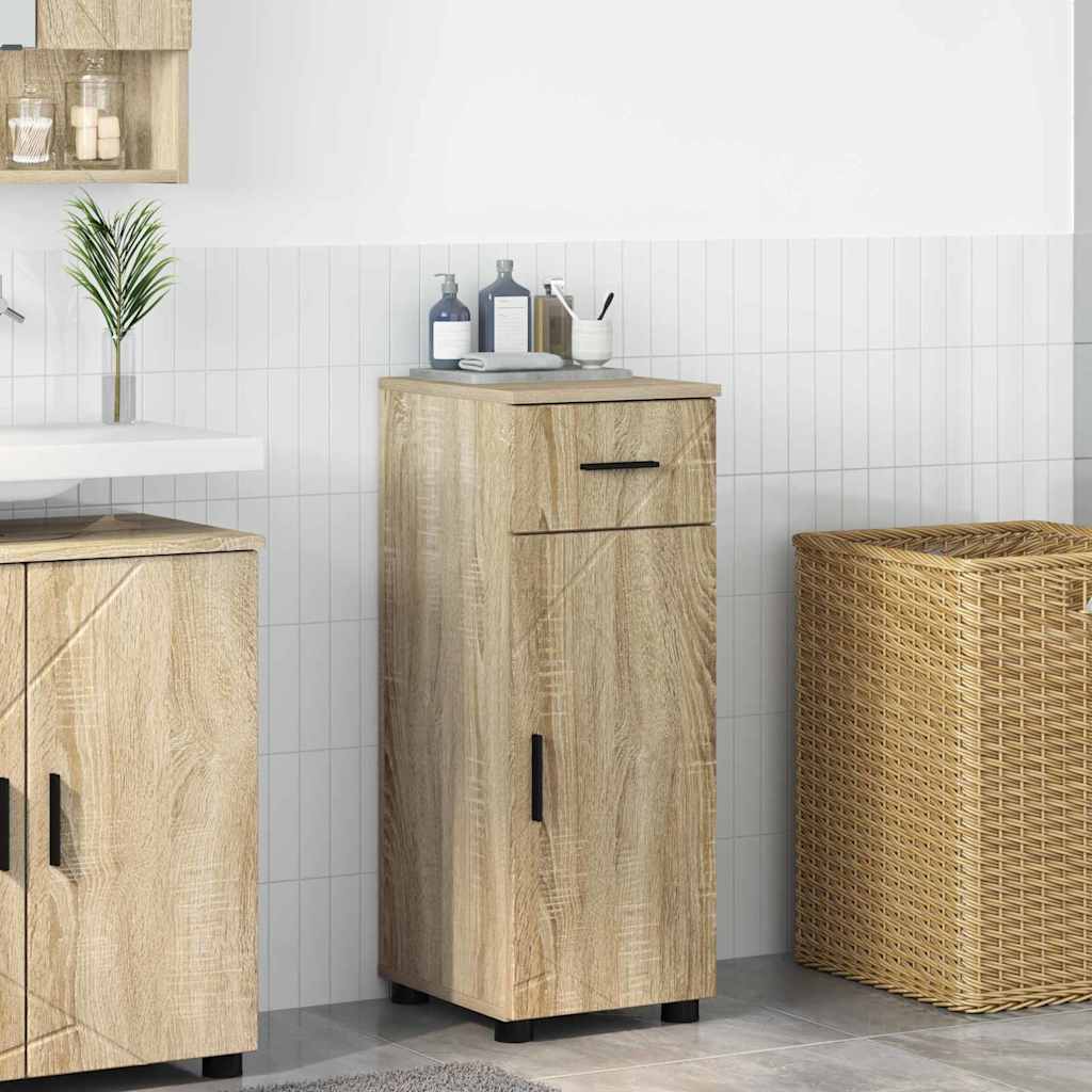 Badezimmer Schrank Sonoma Eiche 30 x 35 x 80 cm Holzwerkstoff