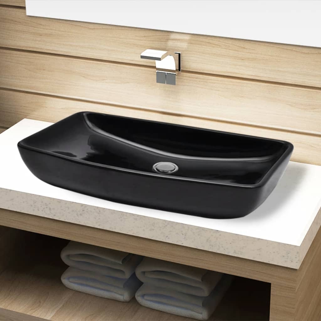 Keramik Waschbecken schwarz rechteckig Keramik Waschbecken schwarz rechteckig