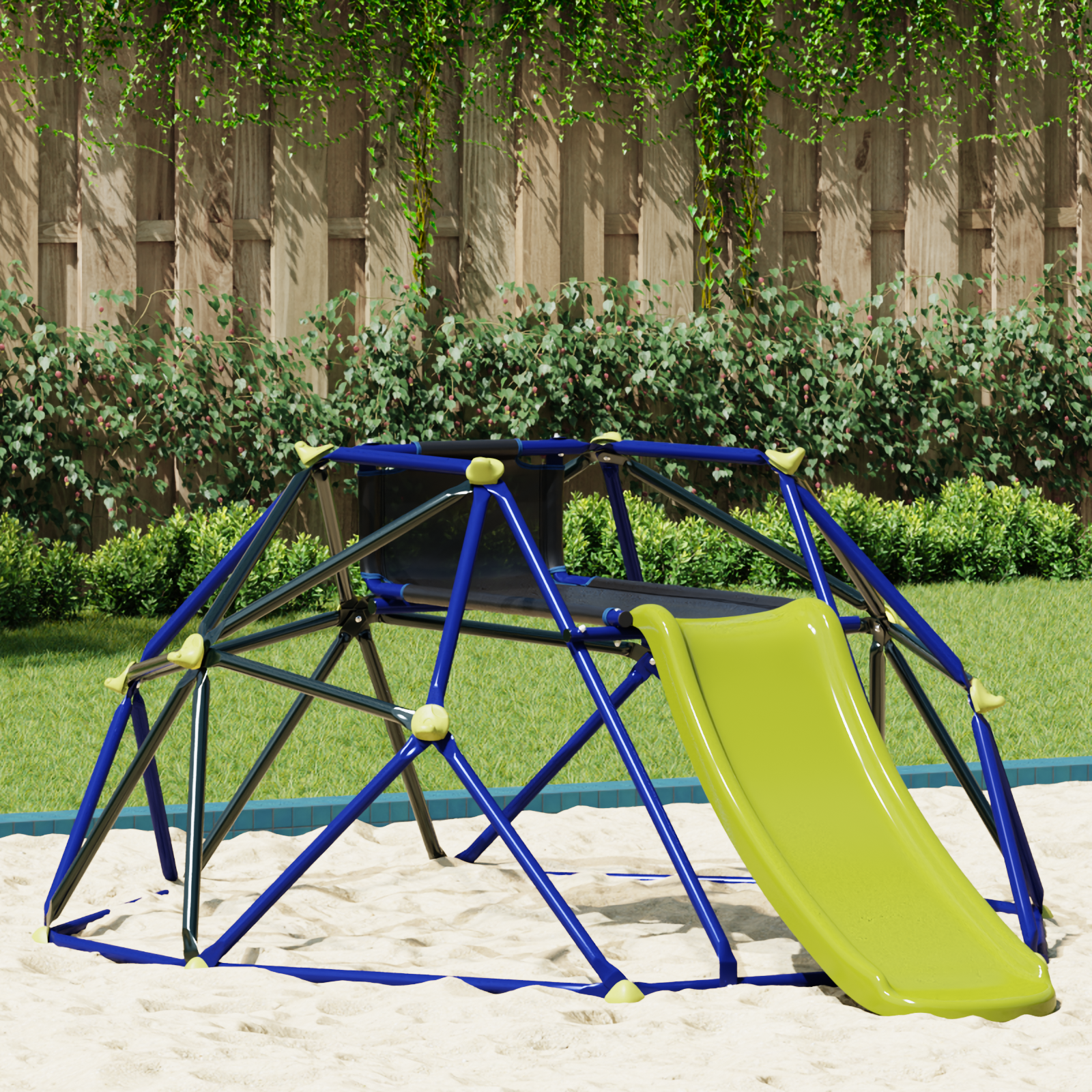 Kletterdome mit Rutsche für Kinder 3-10 Jahre 247 cm 200 kg Kletterdome mit Rutsche für Kinder 3-10 Jahre 247 cm 200 kg