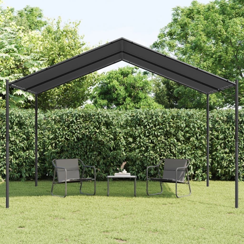 Gartenpavillon Anthrazit 4x4 m Stahl und Stoff Gartenpavillon Anthrazit 4x4 m Stahl und Stoff