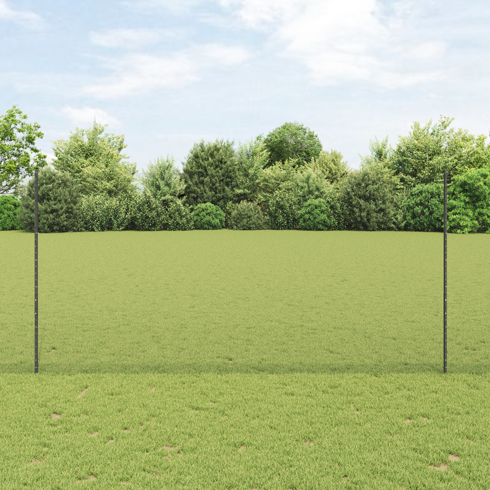 Zaunpfosten 22 Stk U-Kanal Grau 160 cm Stahl