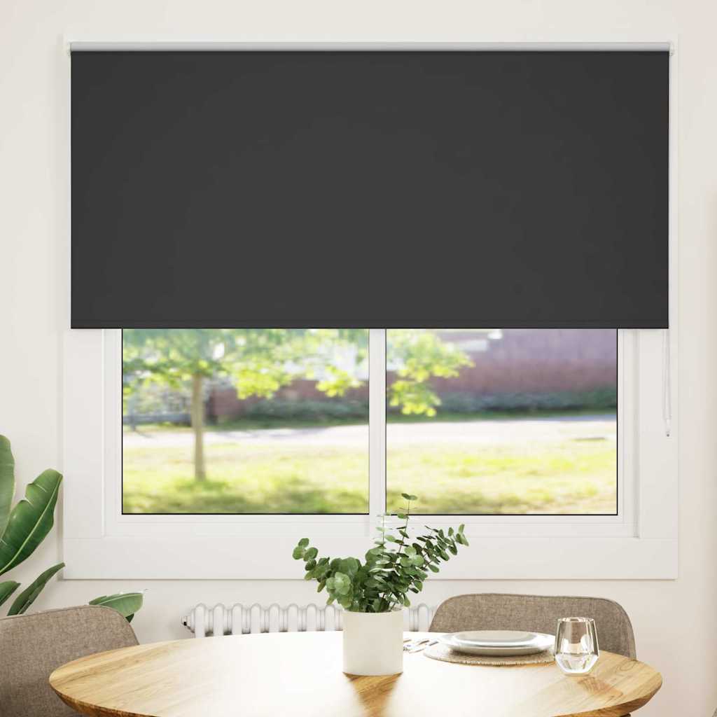 Verdunkelungsrollo Schwarz 155x150 cm Stoffbreite 151,6 cm Verdunkelungsrollo Schwarz 155x150 cm Stoffbreite 151,6 cm