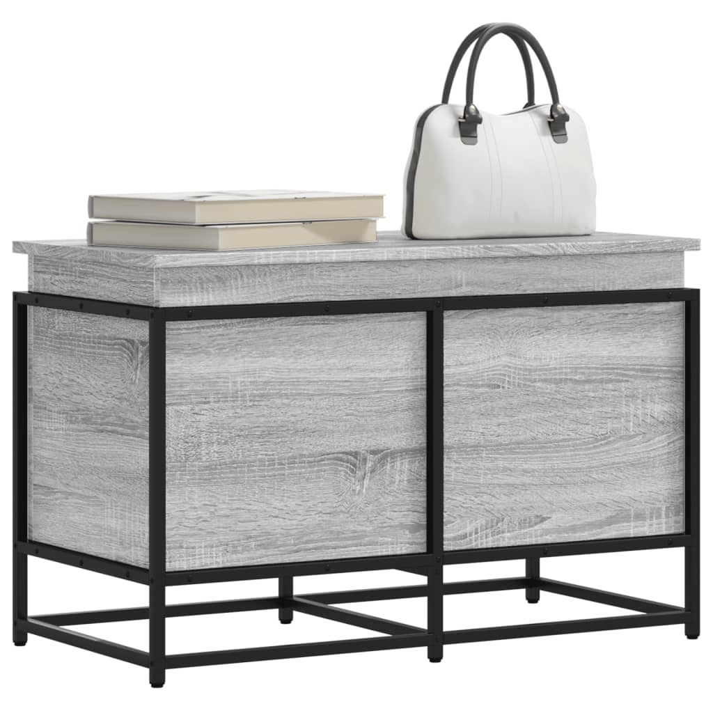 Aufbewahrungsbox mit Deckel Grau Sonoma 80x40x51,5 cm Aufbewahrungsbox mit Deckel Grau Sonoma 80x40x51,5 cm