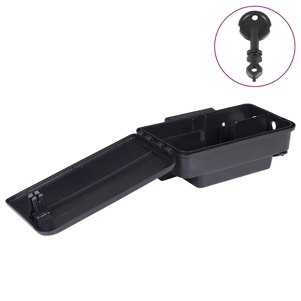 Mausefallen 4 Stk. Schwarz 22x12,5x7,5 cm Mausefallen 4 Stk. Schwarz 22x12,5x7,5 cm