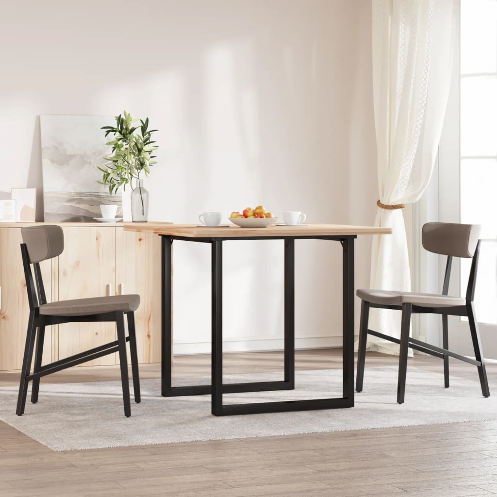 Esstisch-Gestell in O-Form 70x70x73 cm Gusseisen