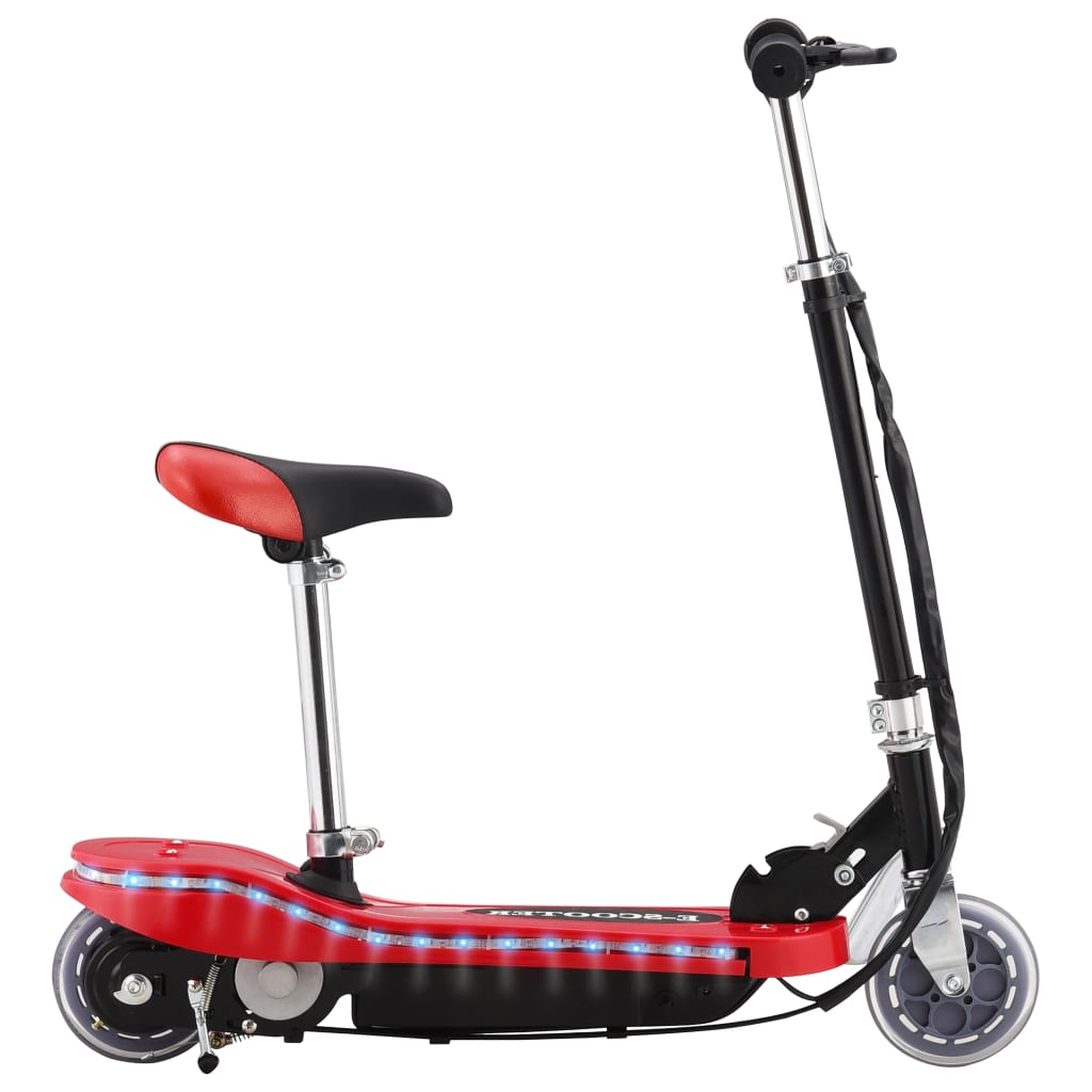 E-Scooter mit Sitz und LED 120 W Rot E-Scooter mit Sitz und LED 120 W Rot