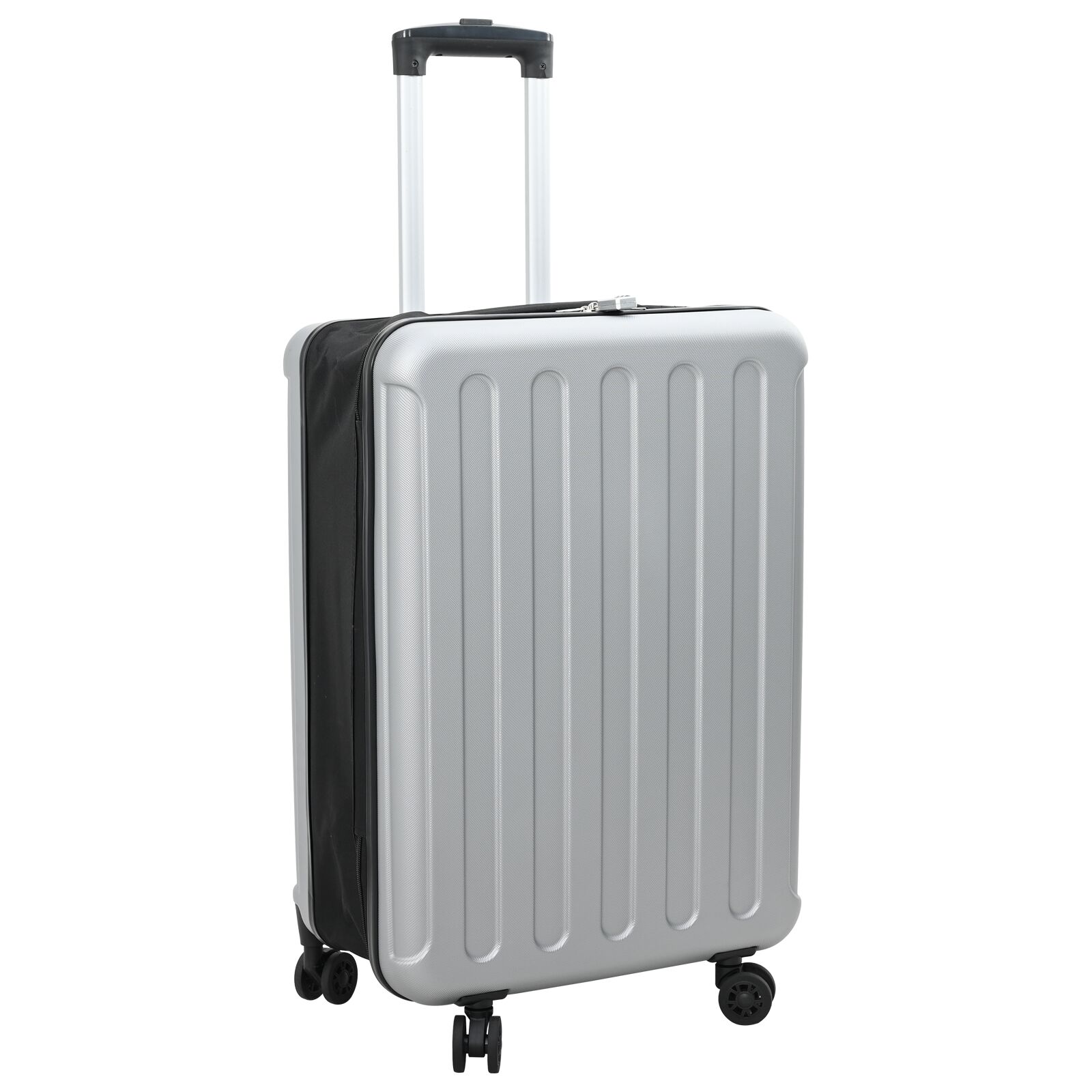 Faltbarer Koffer Hartschale 24'' Silber 43x27x66 cm ABS Faltbarer Koffer Hartschale 24'' Silber 43x27x66 cm ABS