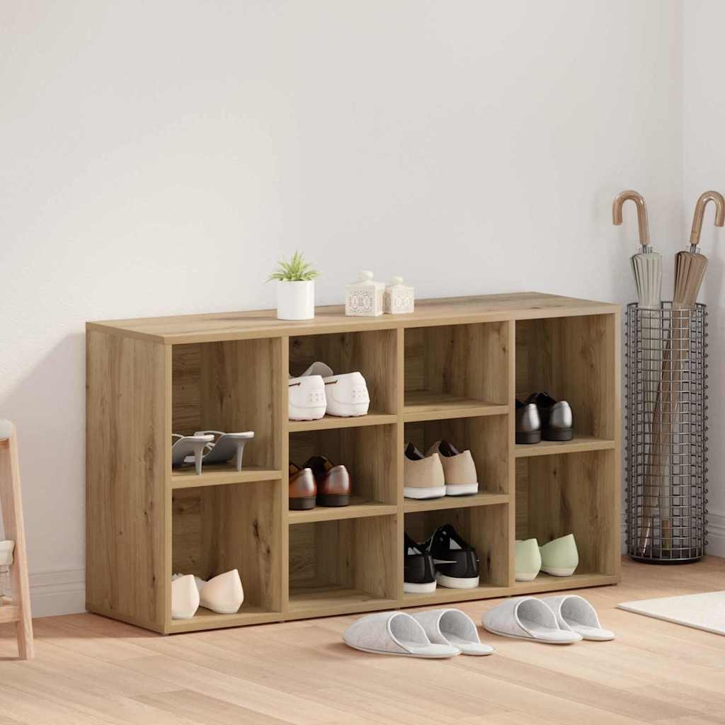Schuhbank Eiche handwerklich 103 x 30 x 55 cm Holzwerkstoff Schuhbank Eiche handwerklich 103 x 30 x 55 cm Holzwerkstoff