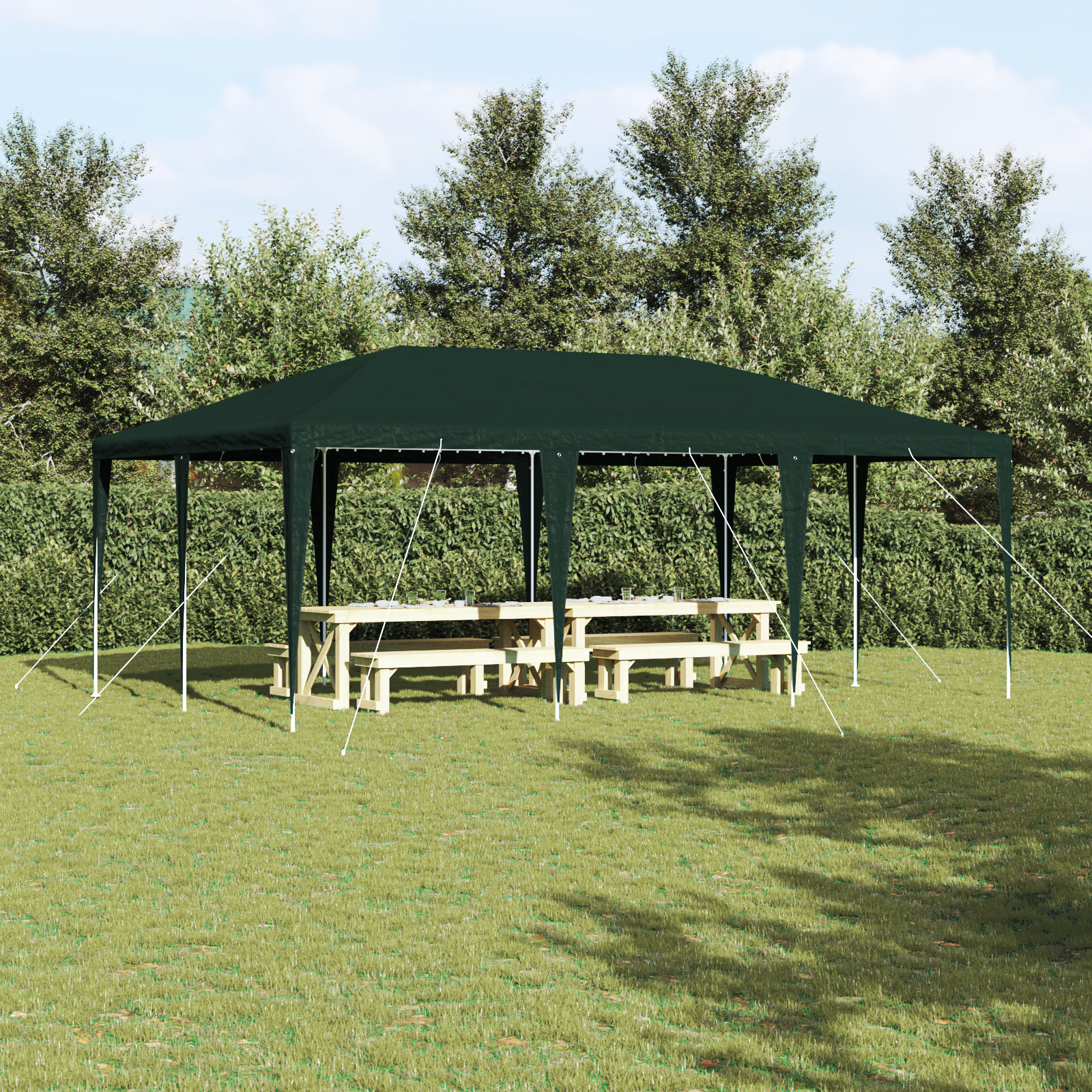 Party-Zelt Grün 6x4 m PE Party-Zelt Grün 6x4 m PE