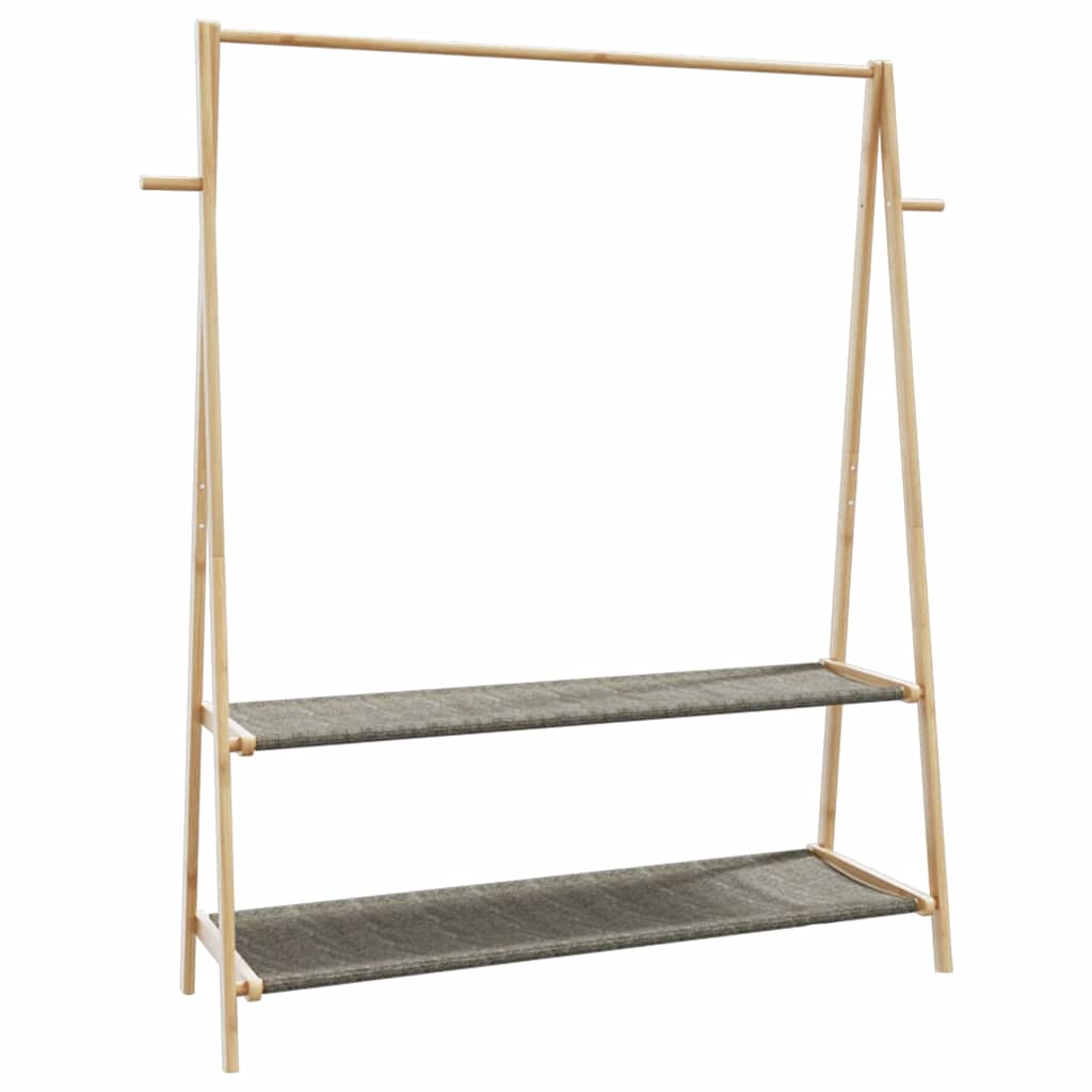 Kleiderständer mit Ablagen 132x45,5x150,5 cm Bambus Kleiderständer mit Ablagen 132x45,5x150,5 cm Bambus
