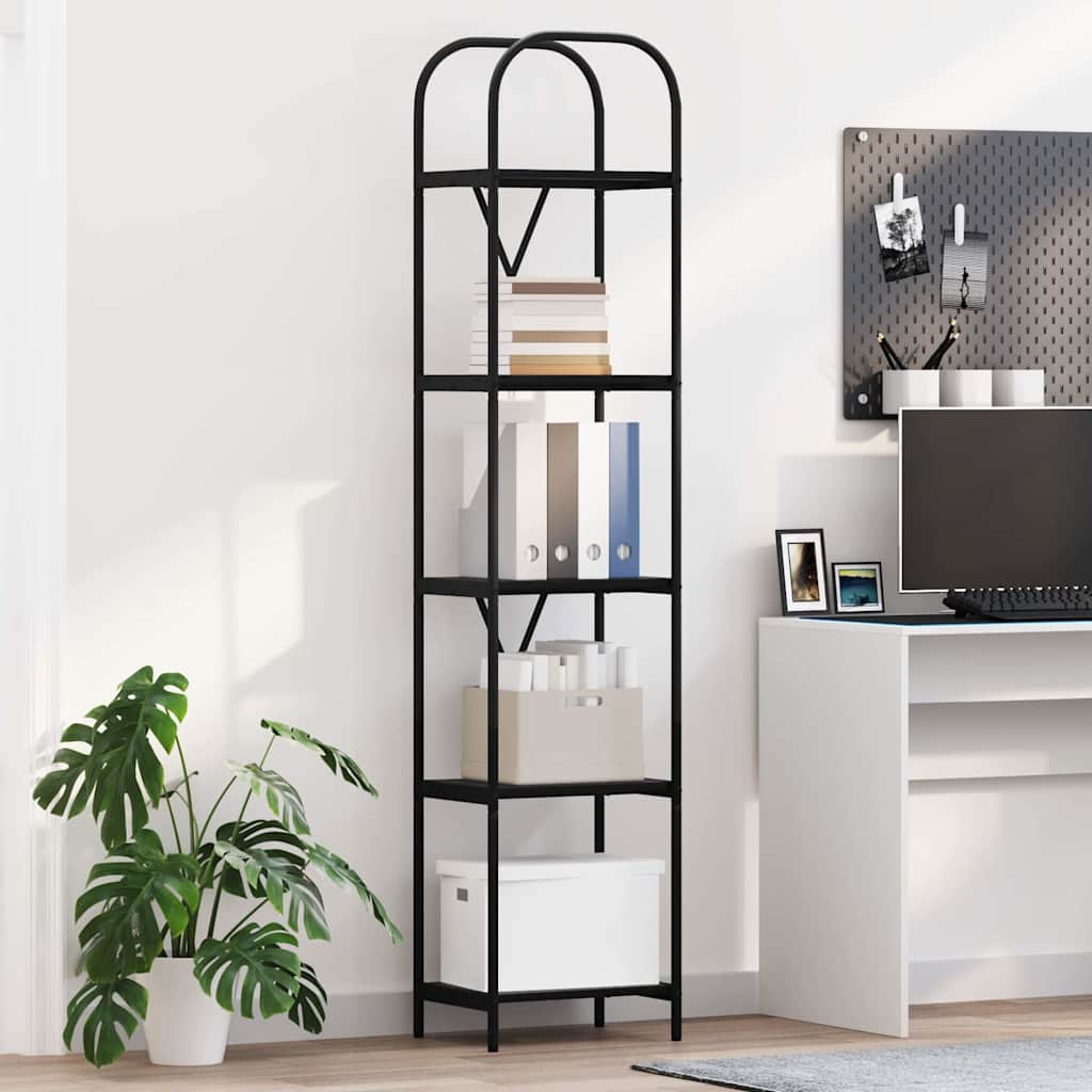 Regal Schwarze Eiche 40 x 30 x 183 cm Holzwerkstoff
