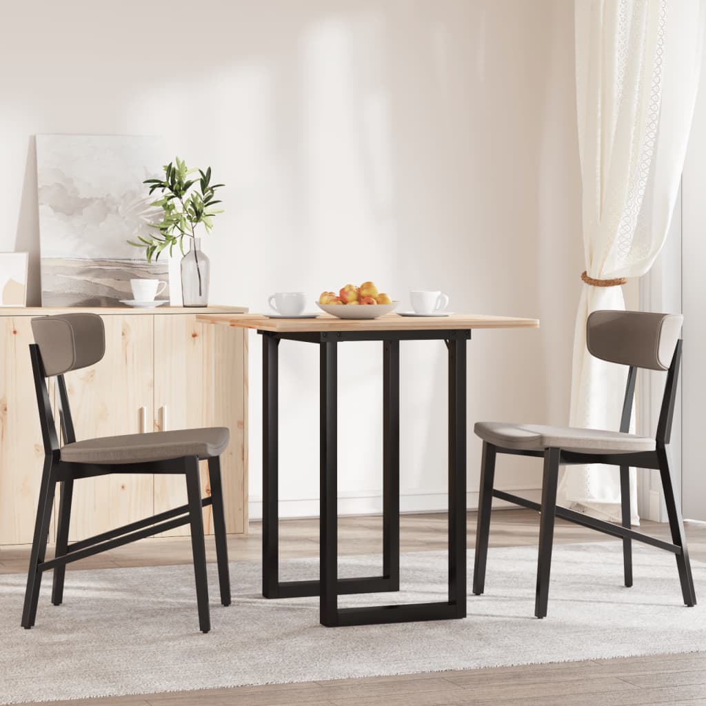 Esstisch-Gestell in O-Form 60x40x73 cm Gusseisen