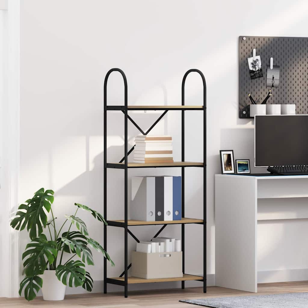 Regal Eiche handwerklich 60 x 30 x 146 cm Holzwerkstoff