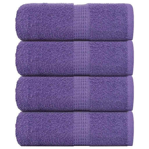 Gästetücher 4 Stk. Lila 30x50 cm 360 g/m² 100% Baumwolle Gästetücher 4 Stk. Lila 30x50 cm 360 g/m² 100% Baumwolle