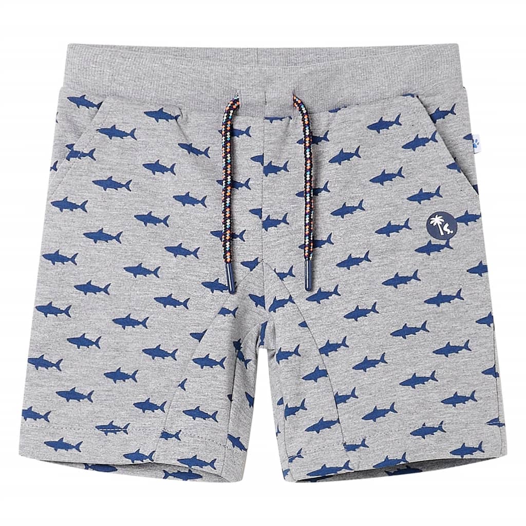 Kindershorts mit Kordelzug Hellkhaki Melange 104 Kindershorts mit Kordelzug Hellkhaki Melange 104
