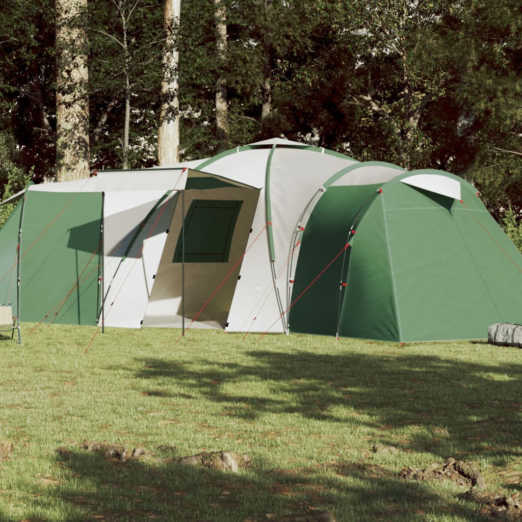 Campingzelt 12 Personen Grün Wasserfest