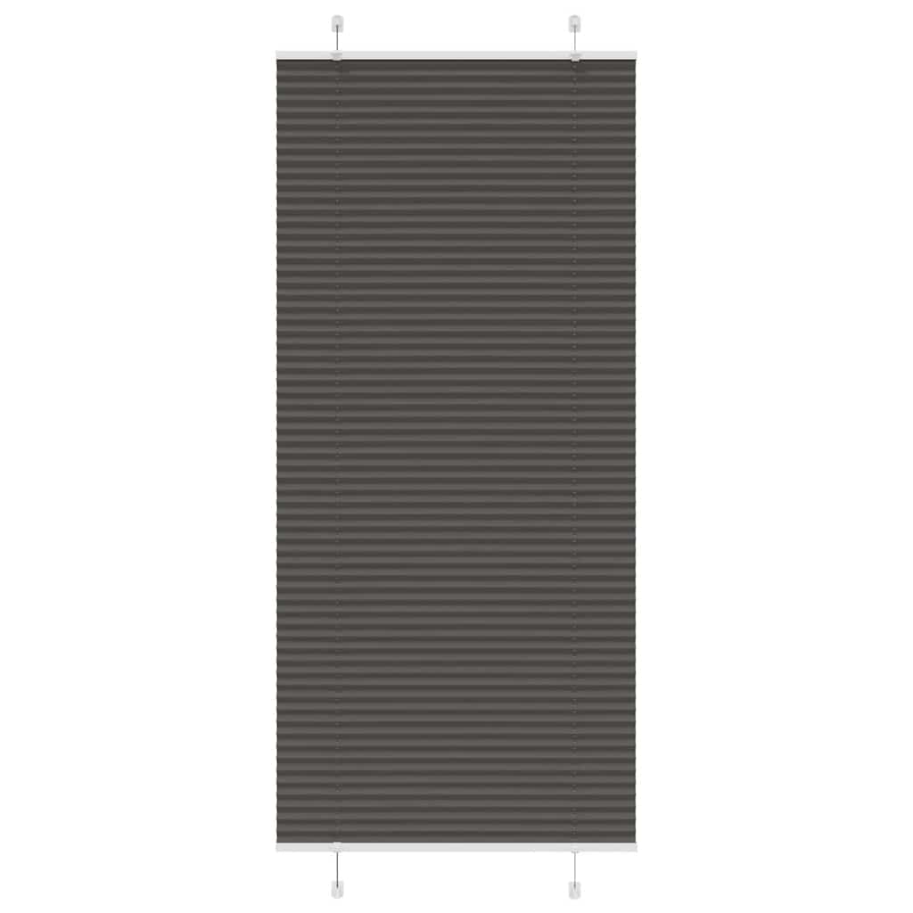 Plissee Schwarz 90x200 cm Stoffbreite 89,4 cm Polyester Plissee Schwarz 90x200 cm Stoffbreite 89,4 cm Polyester