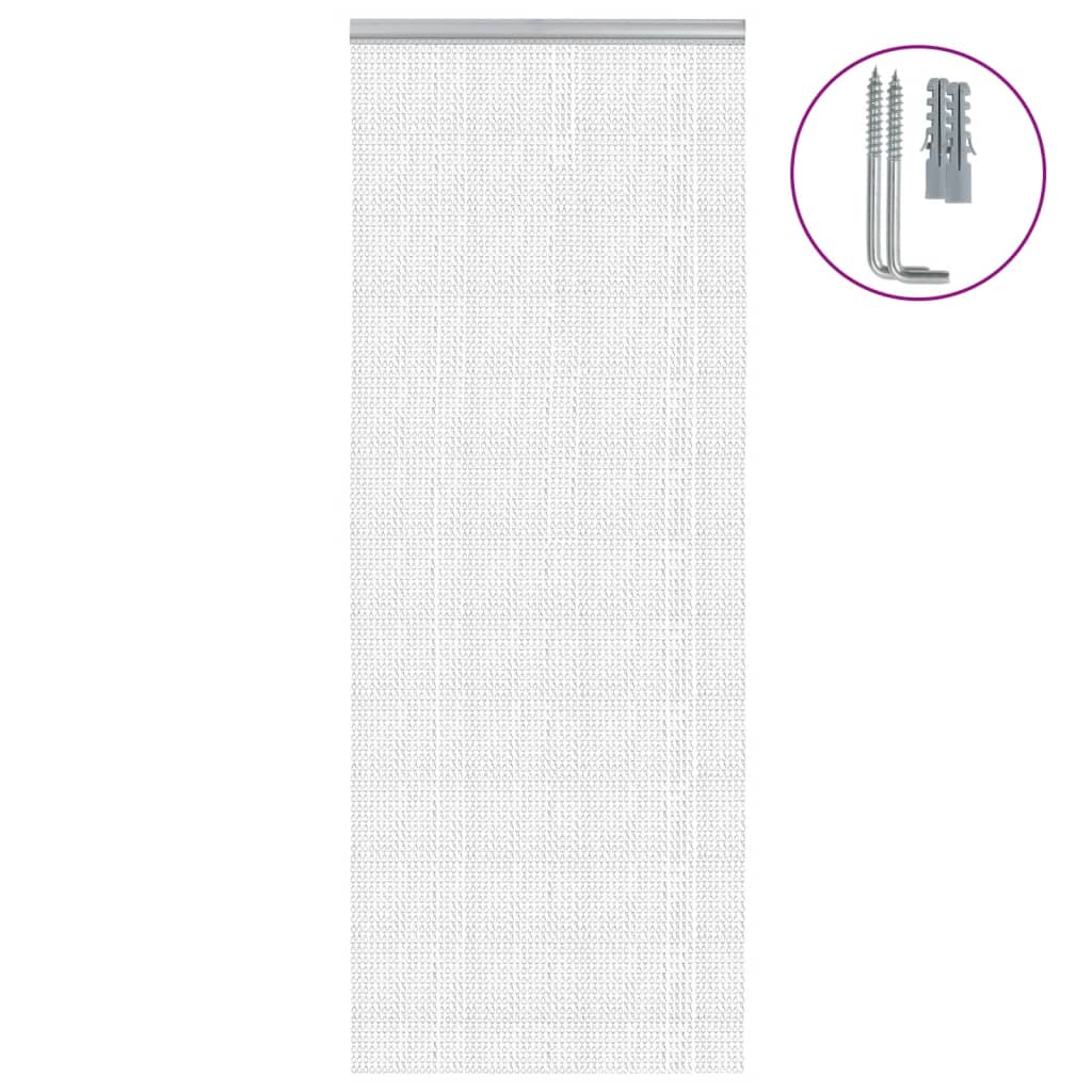 Türvorhang aus Ketten 80x212 cm Aluminium Türvorhang aus Ketten 80x212 cm Aluminium