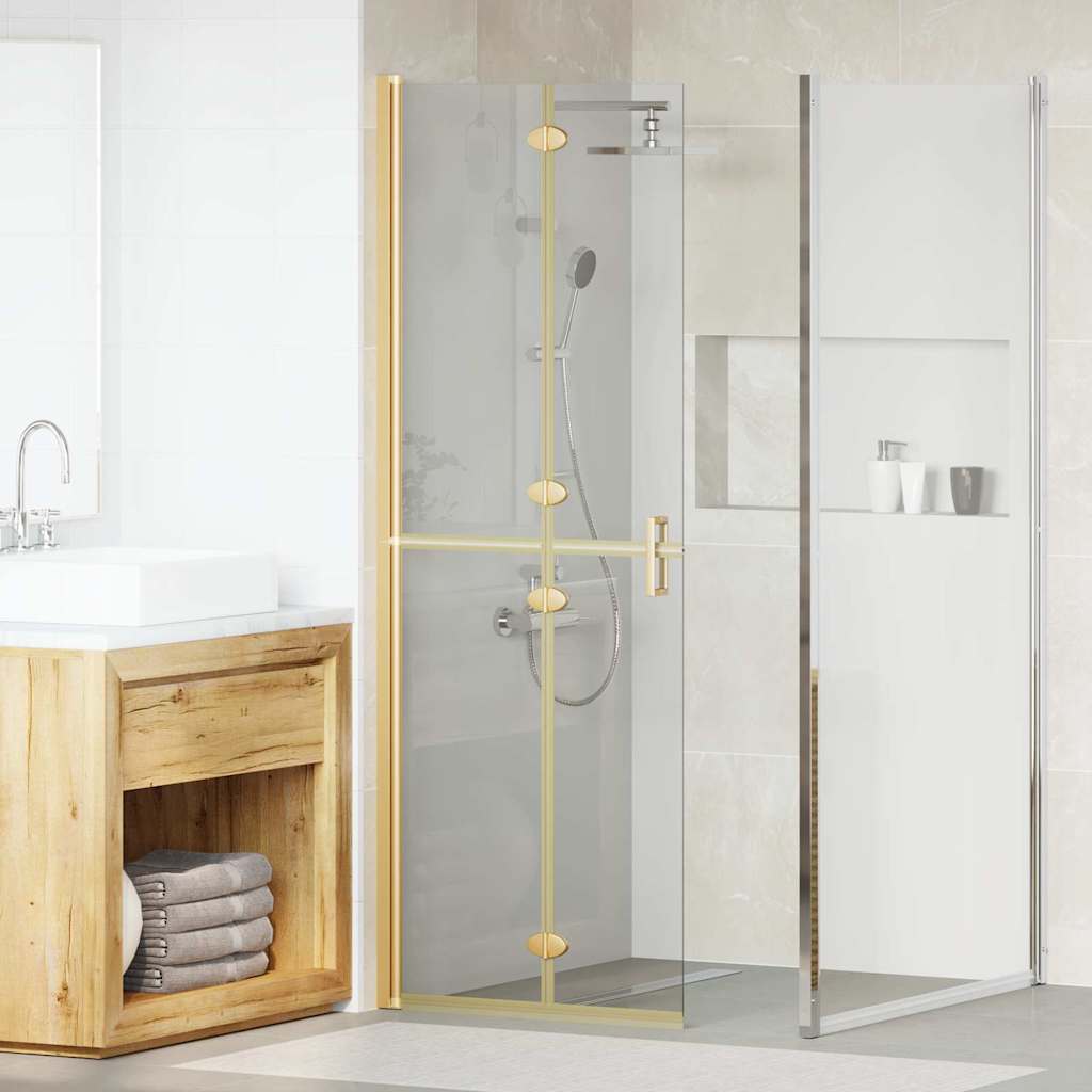 Walk-in Duschwand Sonstiges Golden und Transparent 70 x 190 cm Walk-in Duschwand Sonstiges Golden und Transparent 70 x 190 cm