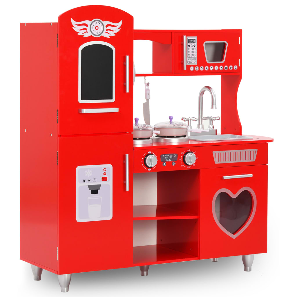 Spielküche Kinder MDF 84x31x89 cm Rot Spielküche Kinder MDF 84x31x89 cm Rot