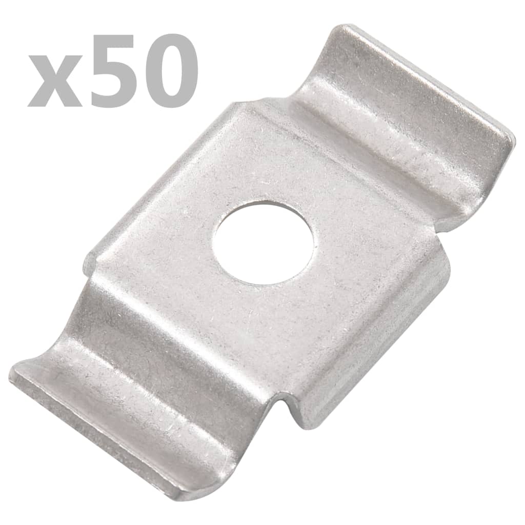 Schmetterlingsklemme für Doppelstabmatten 50 Stk. Edelstahl Schmetterlingsklemme für Doppelstabmatten 50 Stk. Edelstahl