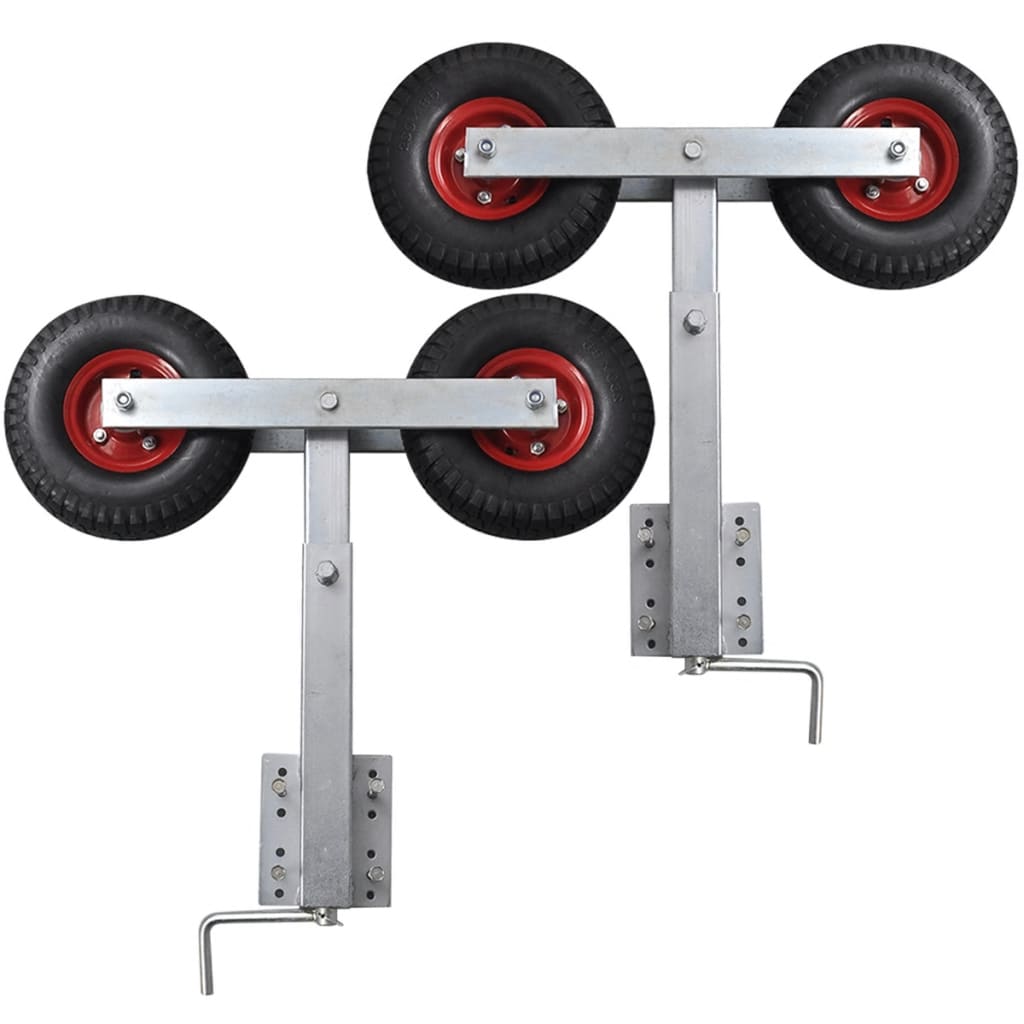 Bootstrailer-Stützen Doppelrad 2er-Set 59-84 cm Bootstrailer-Stützen Doppelrad 2er-Set 59-84 cm