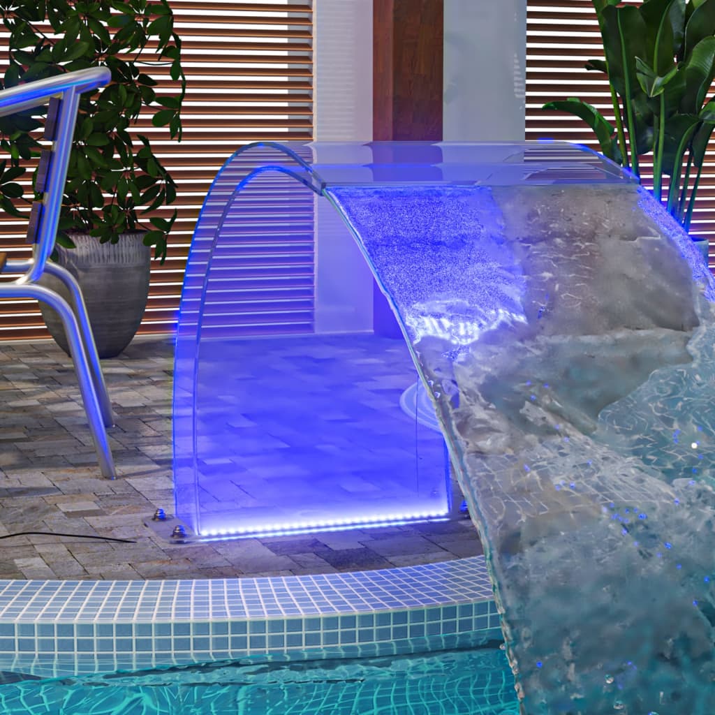 Wasserfall-Element mit RGB-LEDs Acryl 50 cm Wasserfall-Element mit RGB-LEDs Acryl 50 cm