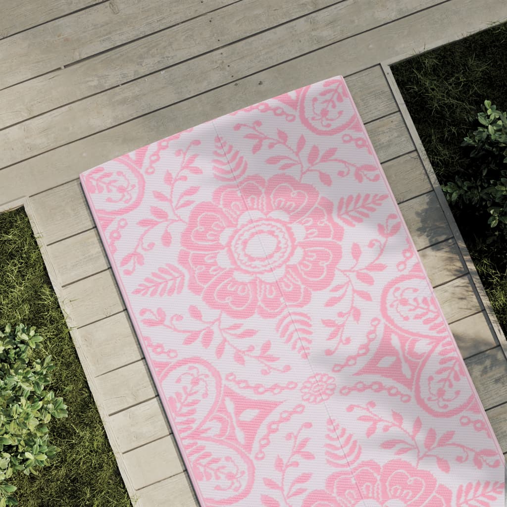 Outdoor-Teppich Rosa 80x250 cm PP Outdoor-Teppich Rosa 80x250 cm PP