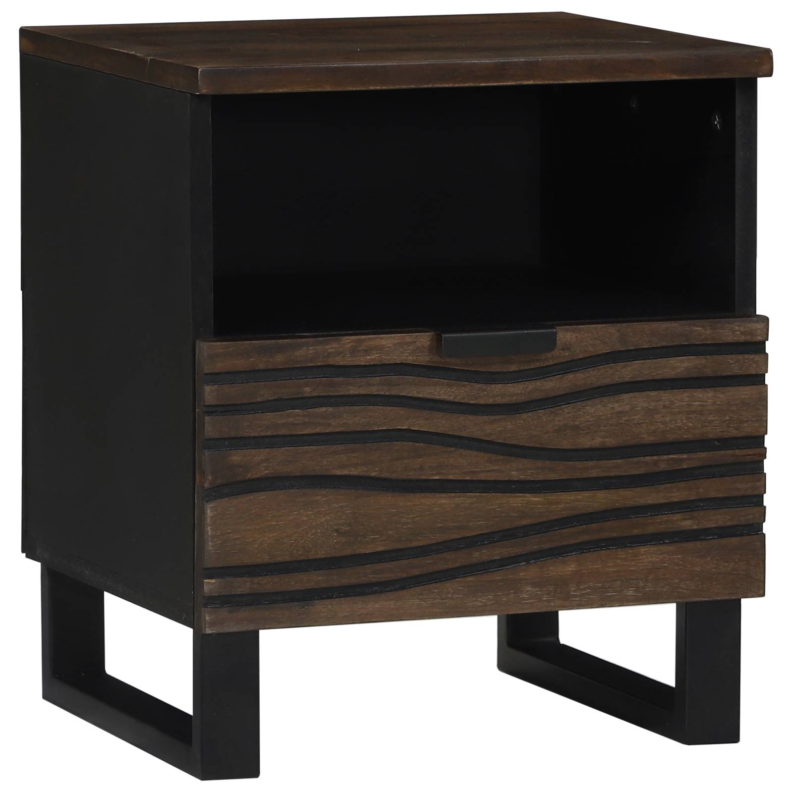 Nachttisch 40x33x46 cm Massivholz Walnuss Nachttisch 40x33x46 cm Massivholz Walnuss