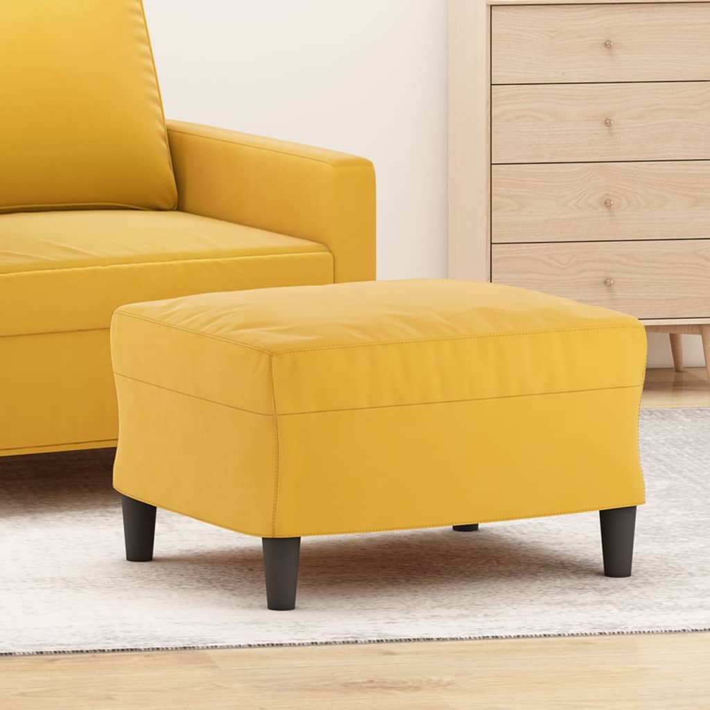 Fußhocker Gelb 60x50x41 cm Samt Fußhocker Gelb 60x50x41 cm Samt