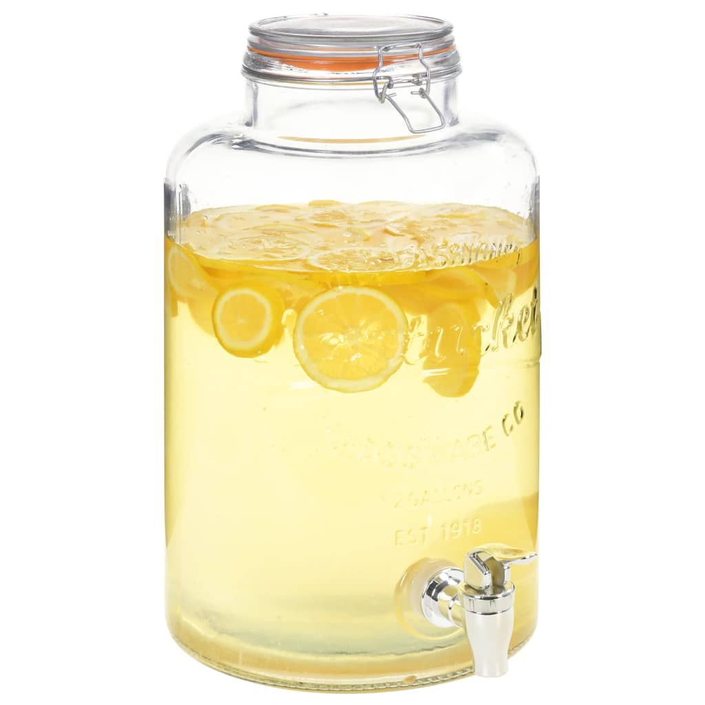 Wasserspender XXL mit Zapfhahn Transparent 8 L Glas Wasserspender XXL mit Zapfhahn Transparent 8 L Glas