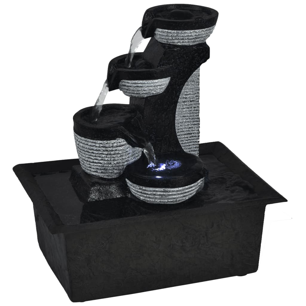Zimmerbrunnen mit LED Polyresin Zimmerbrunnen mit LED Polyresin