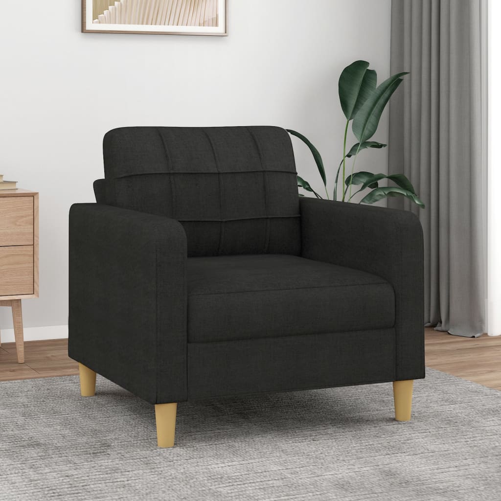 Sofasessel Schwarz 60 cm Stoff Sofasessel Schwarz 60 cm Stoff