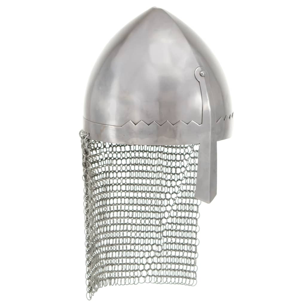 Ritterhelm Antik Replik LARP Silbern Stahl Ritterhelm Antik Replik LARP Silbern Stahl