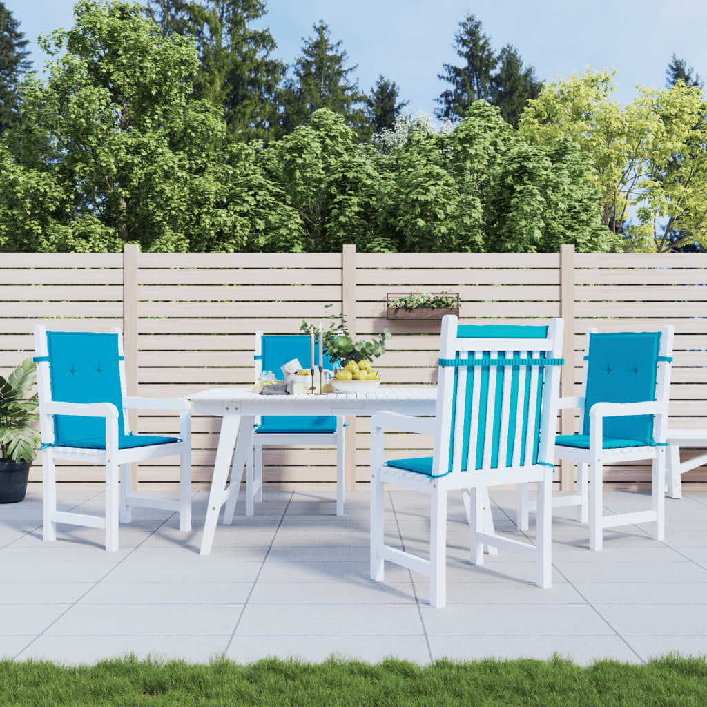 Gartenstuhlauflagen für Niedriglehner 4 Stk. Blau 100x50x3 cm Gartenstuhlauflagen für Niedriglehner 4 Stk. Blau 100x50x3 cm