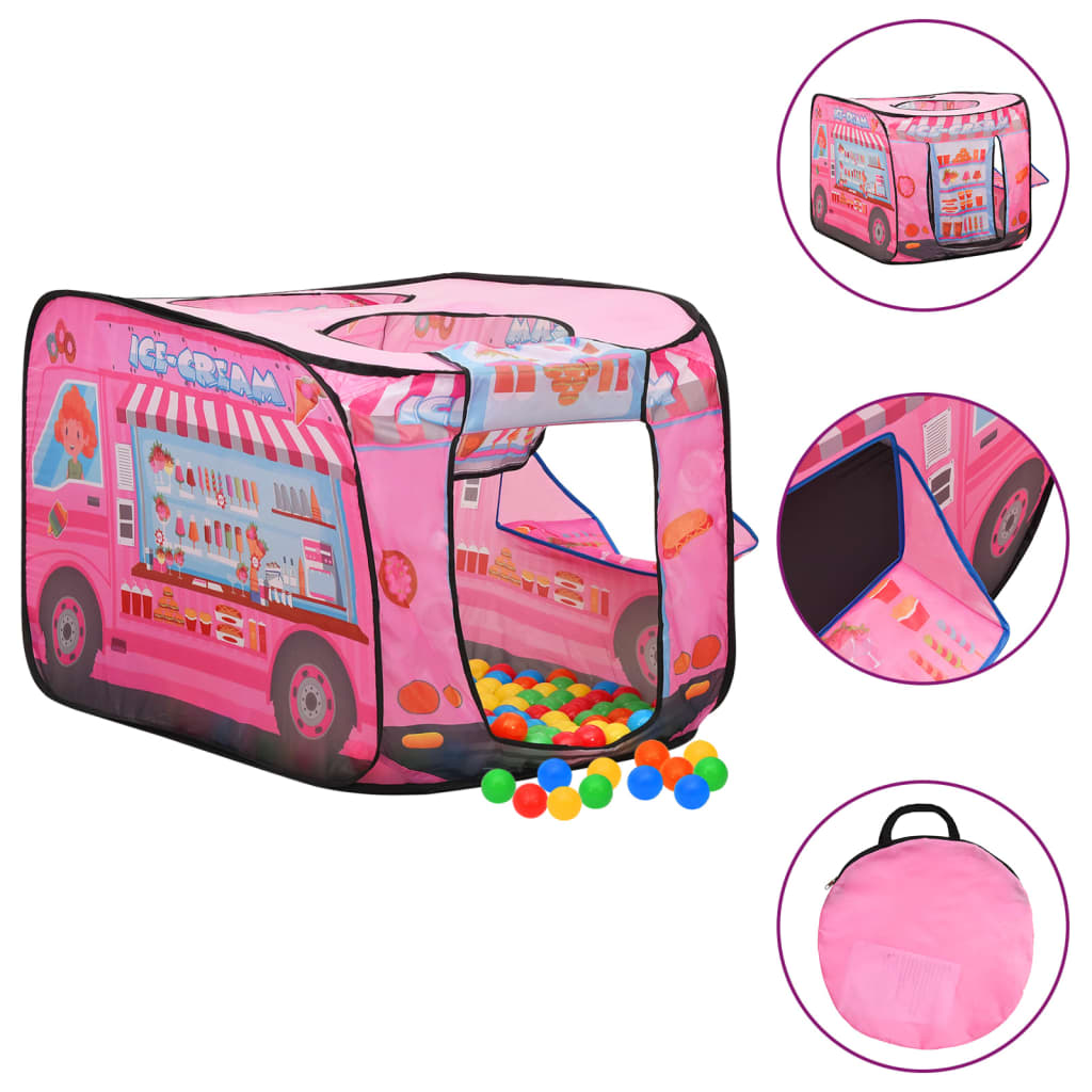 Kinder-Spielzelt mit 250 Bällen Rosa 70x112x70 cm Kinder-Spielzelt mit 250 Bällen Rosa 70x112x70 cm