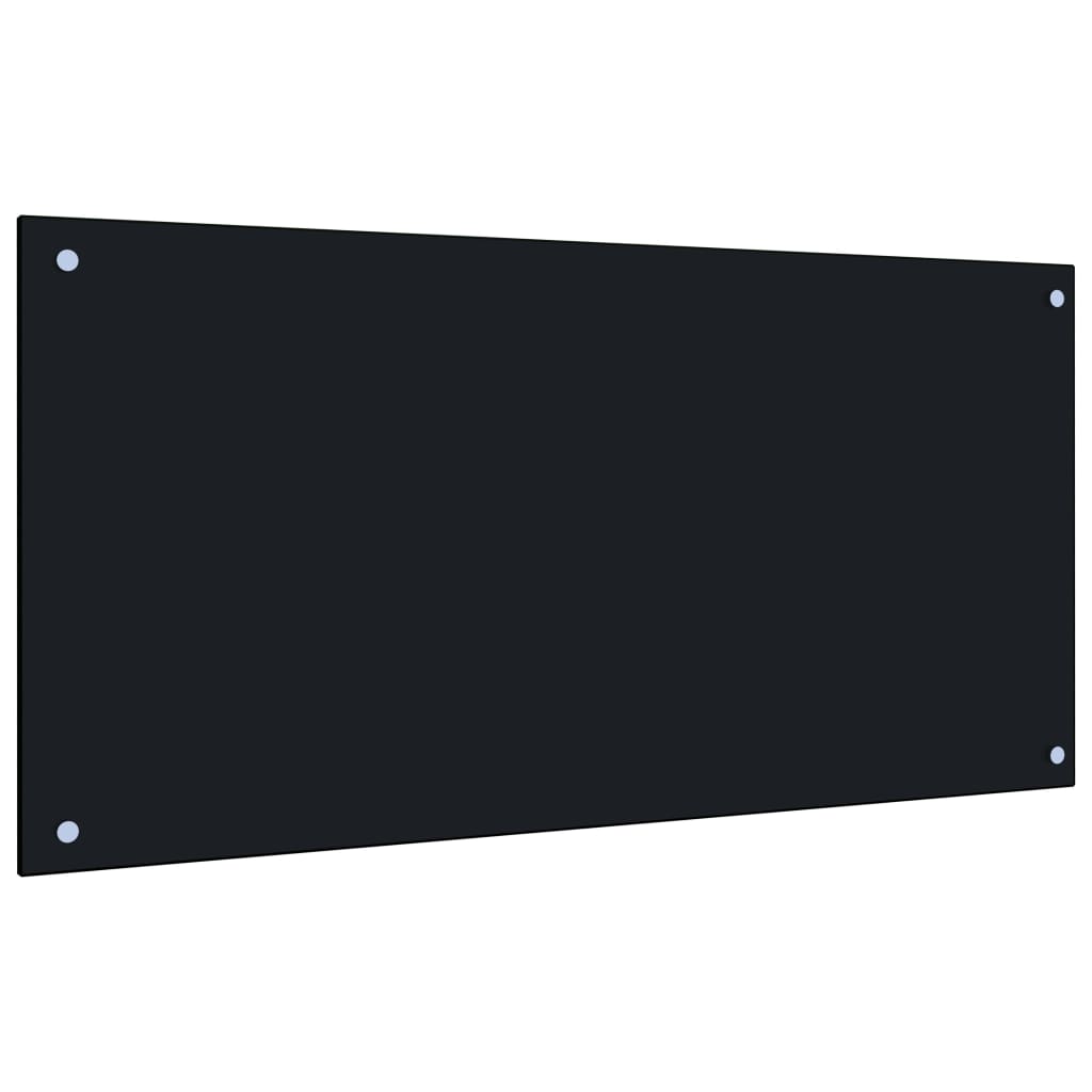 Küchenrückwand Schwarz 100x50 cm Hartglas Küchenrückwand Schwarz 100x50 cm Hartglas