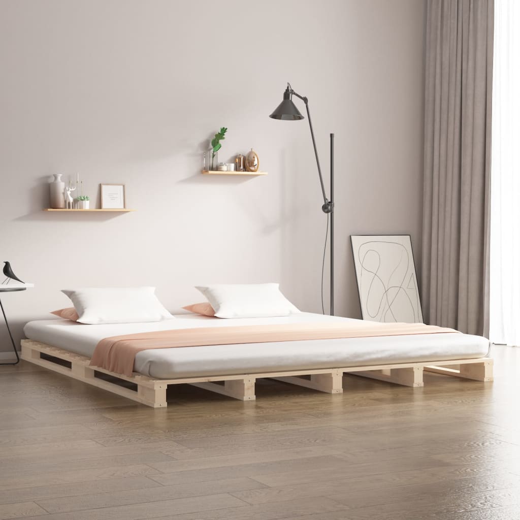 Palettenbett 160x200 cm Massivholz Kiefer Palettenbett 160x200 cm Massivholz Kiefer