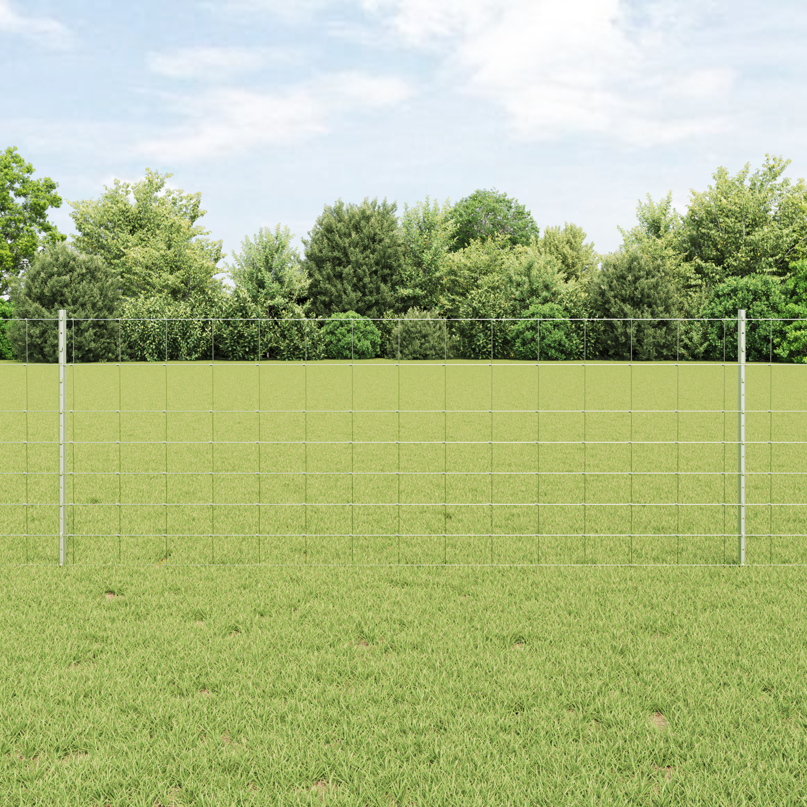 Zaunpfosten 11 Stück U-Profil 80 cm Verzinkter Stahl