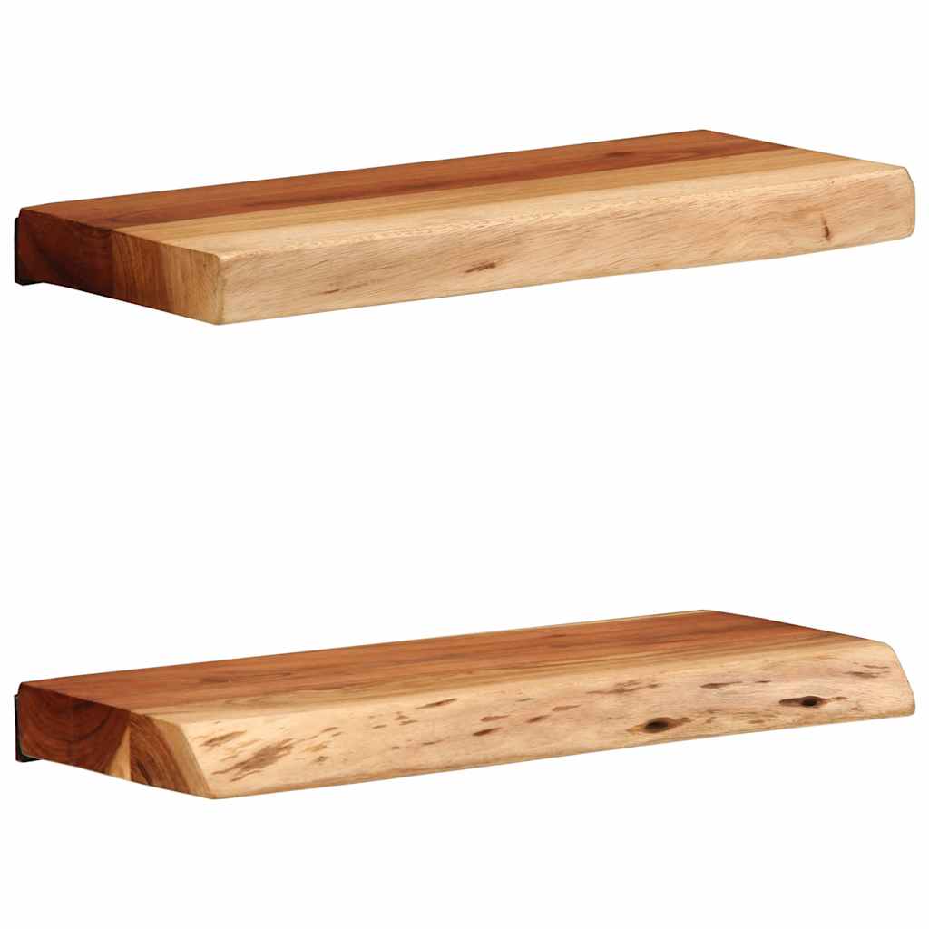 Wandregale 2 Stk. 40x20x3,5 cm Massivholz Akazie Wandregale 2 Stk. 40x20x3,5 cm Massivholz Akazie
