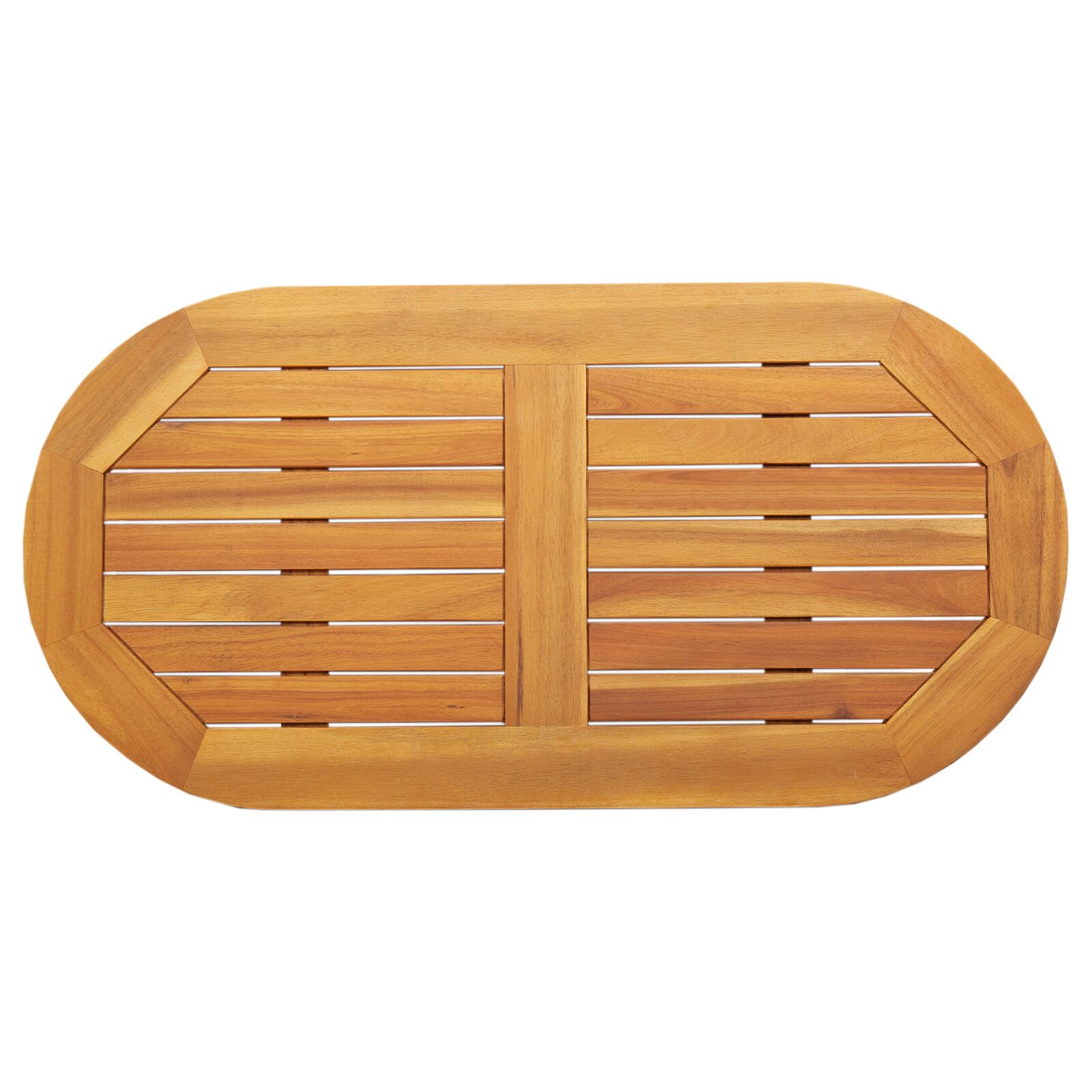 Tischplatte 90x45x2,2 cm Oval Massivholz Akazie Tischplatte 90x45x2,2 cm Oval Massivholz Akazie