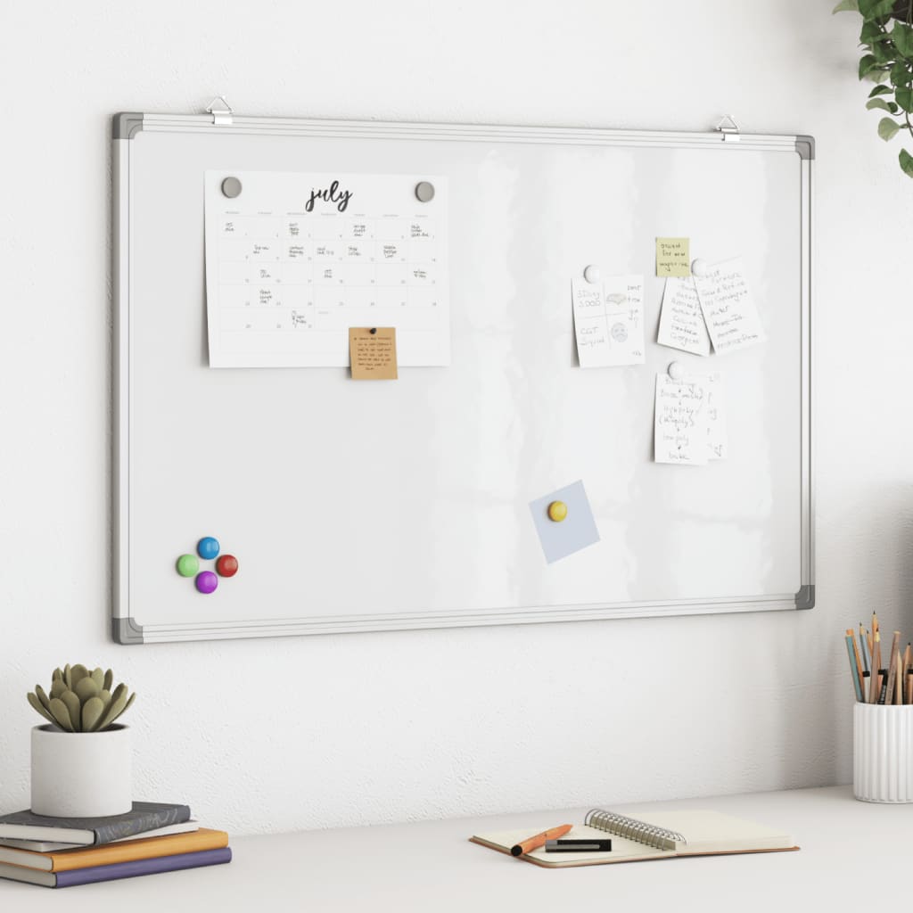 Magnetisches Whiteboard 80x50x1,7 cm Aluminium Magnetisches Whiteboard 80x50x1,7 cm Aluminium