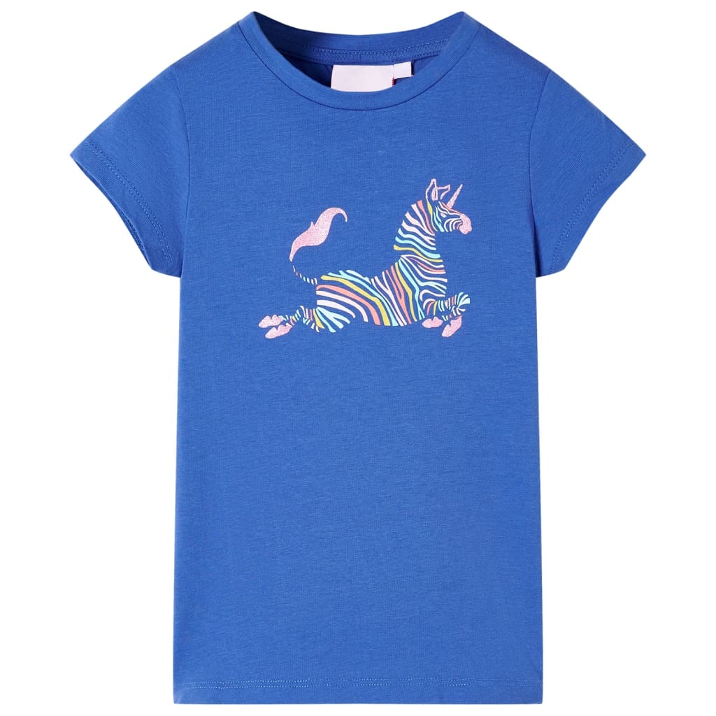 Kinder-T-Shirt Kobaltblau 92 Kinder-T-Shirt Kobaltblau 92