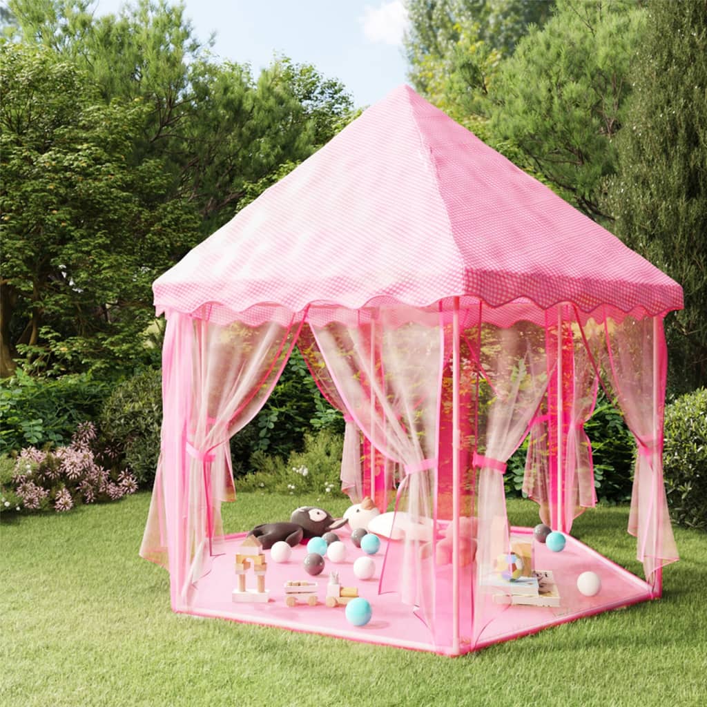 Prinzessin-Spielzelt mit 250 Bällen Rosa 133x140 cm Prinzessin-Spielzelt mit 250 Bällen Rosa 133x140 cm